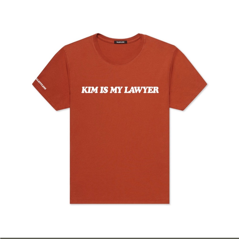 NWT: KIM IS MY LAWYER TSHIRT